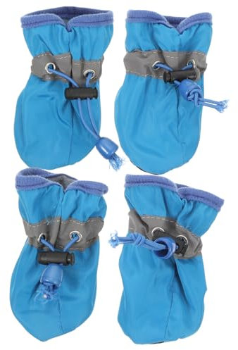 BESPORTBLE 4stücke wasserdichte Anti-hundestiefel Haustierstiefel Für Kleine Bis Mittelgroße Hunde Schuhe Für Hunde Stiefel Für Für Wanderungen Und Spaziergänge Im Freien
