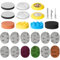 120 Pièces Disques de Ponçage 75mm avec Papier a Poncer à Fixation, Kit Rénovation Phare Voiture, Grain 10x 60-10000 pour Perceuse Meuleuse Outils Rotatifs pour Poncer/Polir/Dérouiller
