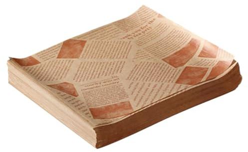 Papier Sandwich 100 Feuilles en Pâte de Bois Anti Huile