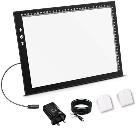 HSK A4 LED Tableau lumineux, luminosité réglable – Pour tatouage, croquis, animation et peinture diamant