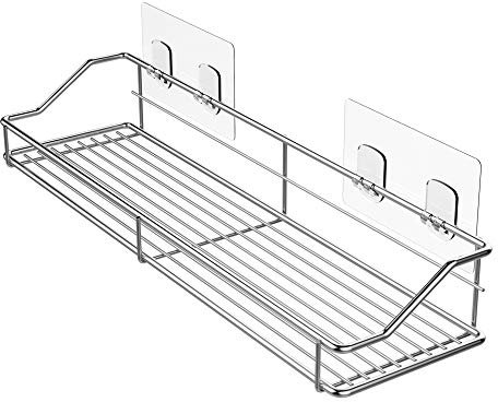 OriwarE Duschablage ohne Bohren Wandablage Badezimmer Duschkorbe Badregal Selbstklebend SUS304 Edelstahl