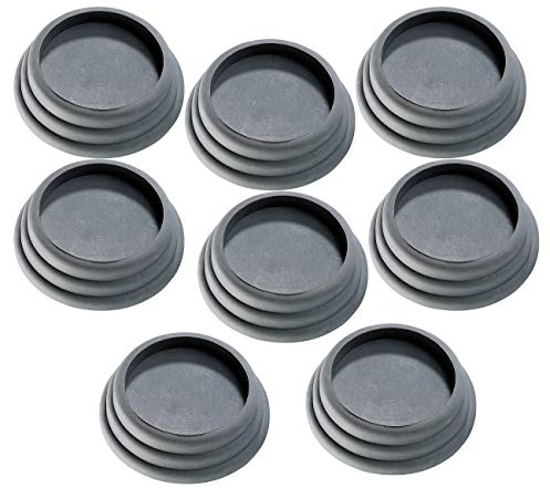 infactory Schwingungsdämpfer: 8er-Set universell einsetzbare Vibrations-Dämpfer, schwarz (Schwingungsdämpfer Waschmaschine, Waschmaschinenunterlage, Küche)