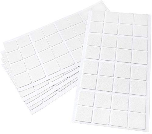 Adsamm FP-15-SA-WH-2525-32-5 FP-15-SA-WH-2525-32 160 x Felt Gliders, 25x25 mm, White