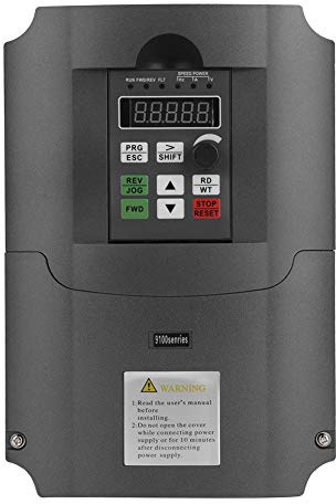 Unidad de frecuencia variable VFD de 7,5 kW, entrada monofásica de 220 V CA, salida trifásica de 380 VCA, control de vector CNC VFD, convertidor inversor, para control de velocidad del motor