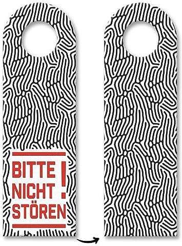 trendaffe - Bitte Nicht stören! Türhänger mit Muster Labyrinth Bürotüre Zimmertüre Büro