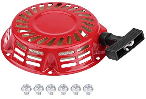 Starter Generatore Ersatzteile Seilzugstarter Rüttelplatte für Lumagmotor Aggregat Seilzug Benzin Generator Rückholfeder Rasenmäher Recoil Pull Start Assembly 2Kw Benzingenerator