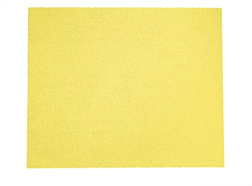 Mirka Yellow Papel de Lijar Hojas de Lijado / 230x280mm / P60 / 25 pcs / Lijado de madera dura, madera blanda, pintura, masilla, plástico