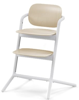Cybex Gold LEMO Hochstuhl, Mitwachsend von 3-99 Jahre, Sand White | Mitwachsend von 3 bis 99 Jahre, ab Geburt durch separate Aufsätze, ergonomische Sitzposition, Einhand-Verstellsystem