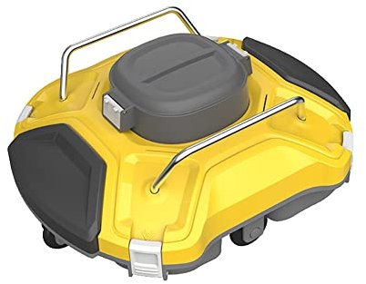 Smart Automatic Robotic Pool Cleaner, Cordless Wall-Climbing Pool Vacuum Cleaner with 90 Mins Running Time, Rechargeable Battery, Easy to Clean Filter Cartridges, for Above-Ground Pools Up to 550 Sq.