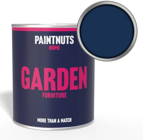 Paintnuts Garden Furniture Paint - RAL-5013 - COBALT BLUE Satin 500ml Tin