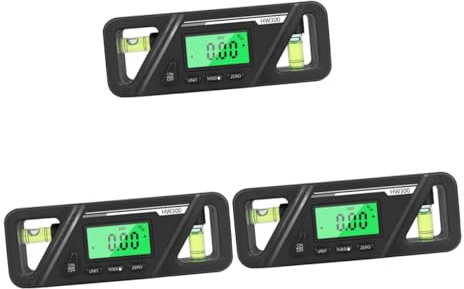 DOITOOL 3st Winkelmesser Neigungsmesser Elektronische Horizontale Nivellierung Digitaler Studiengangsfinder Gebäude-nivellierungslehre Kyd Wohnmobil Shop Werkzeug Ebenenlineal Plastik Mini