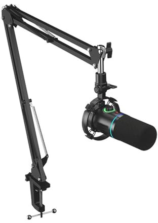 Microfono a membrana larga PM500, speciale for conduttori, microfono a condensatore for doppiaggio XLR for registrazione dal vivo, adatto for trasmissioni dal vivo e registrazioni professionali (Size