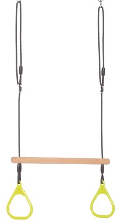 HOQ Trapez-Schaukel aus Holz (Apfelgrün)
