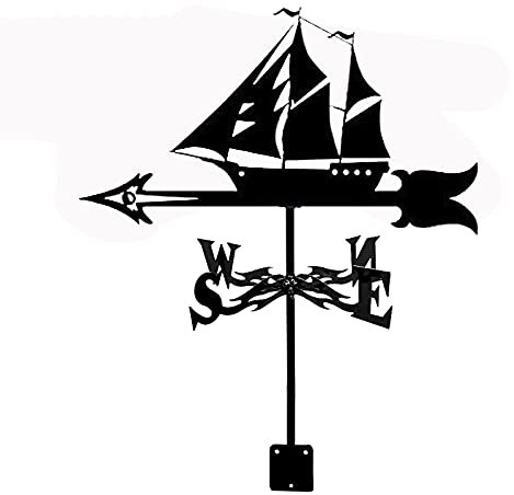 Wetterfahne für Segelboot, Adler, Kaninchen, Puck, Wetterfahne, Windrichtungsanzeige, langlebiger Wetterhahn für den Außenbereich, Garten, Dach, Paddock, Dekoration