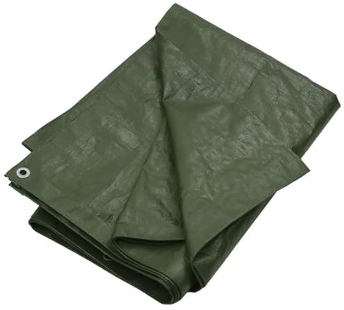Abdeckplane, LAPOOH Gewebeplane, Plane Wasserdicht, Abdeckfolie, Bauplane, Tarpaulin, Allzweckplane, Gartenplane, Zeltplanen, 180 g/m² 3x3 m Grün HDPE