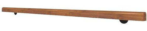 Handlauf Holz Treppengeländer Innen Außen Seitliche Montage Geländer Wandhandlauf Wand Treppe Mit Wandhalterung Indoor & Outdoor Use (Size : 100cm)