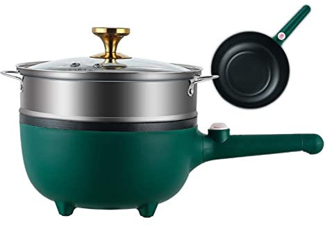 Padella Elettrica Cottura Vapore Multifunzione, Cottura Pentola Antiaderente, Studente Fornello Pentola Elettrica Hot Pot Padella Cottura Fornello Per Dormitorio Cucina Famiglia