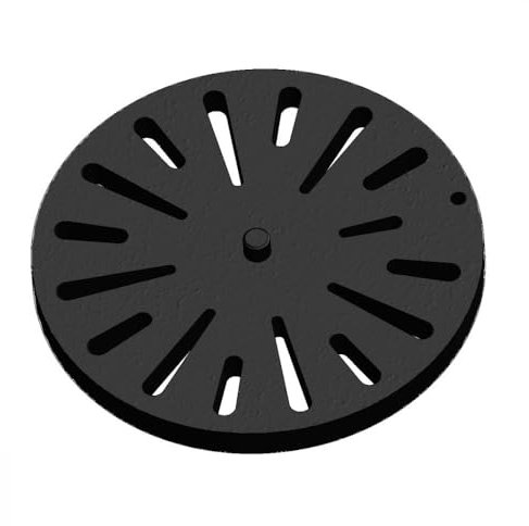 Kaminrost - Passend für Drooff Kaminöfen inkl. Modellübersicht - Ascherost Kamin aus massivem Stahl - feuerfest & hitzebeständig - Kaminrost Feuerrost Kaminofen Rost [Ø 200x15 mm]