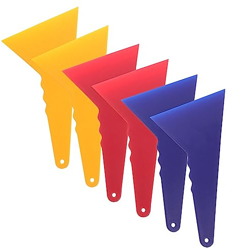 Gatuida 6stücke Vinyl-schaber Material Mit Dreieckiger Spitze Als Glasaufkleber-entferner Fensterfolien-Rakel Und Tapetenglättungswerkzeug Für Präzise Ergebnisse Bei Auto-vinylfolien Und f