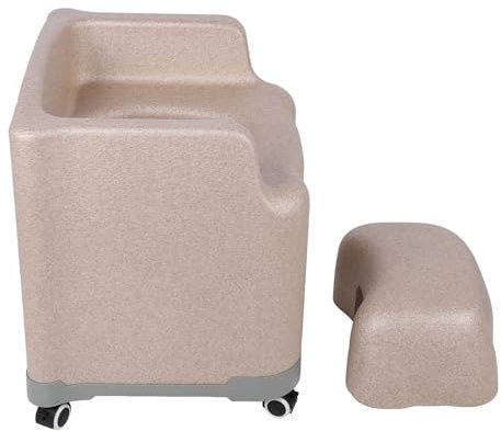 NACHTSTUHL, DUSCHROLLSTUHL, KOMFORTABLE VERWENDUNG FÜR ÄLTERE ERWACHSENE (Beige)