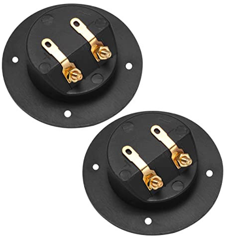 ETHZZLE 2pcs Speaker Binding Post Speaker Terminal Box Car Stereo Screw Cup Connectors for Diy Home Audio Systems Secure Fit