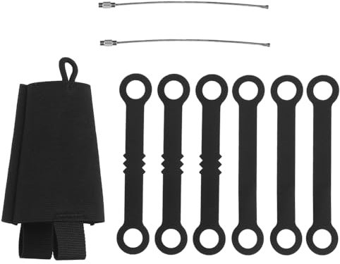 Peminkoo Knicklichtbeutel Taktische Knicklichthalter 6er-Bündel Knicklicht-Aufbewahrungsbeutel Outdoor-Abenteuer Jagd Angeln Airsoft-Ausrüstung (Black)
