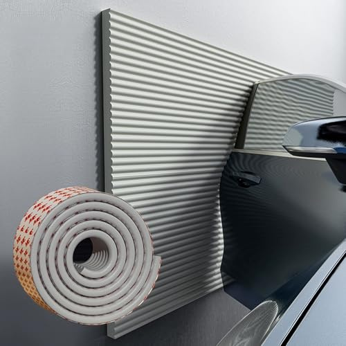 APMOE Garagen Wandschutz Garage Selbstklebend, für Auto Türkantenschutz, Garagen-Wandschutz Wandpolsterung, Kantenschutz Garage für Autotüren, Kann Geschnitten Werden Schaumstoff(Grau,500 cm x 20 cm)