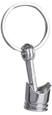 CHILDWEET Piston Keychain Metall Schlüsselanhänger Silber Motor Kolben Anhänger Kreatives Geschenk Für Autoliebhaber Kfz-mechaniker Party Favor Geburtstagsgeschenk Tasche Handtasche Deko