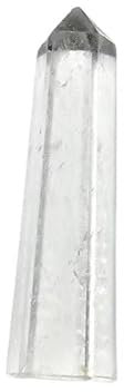 DENMOUS Klarer Quarz (2 Zoll - 7 Zoll) Obelisk Zauberstab Turm/Bleistift Heilkristall für Energieverstärkung, Manifestation, Klarheit und Meditation, Chakra-Balance und Reiki Spirituelle, Small,