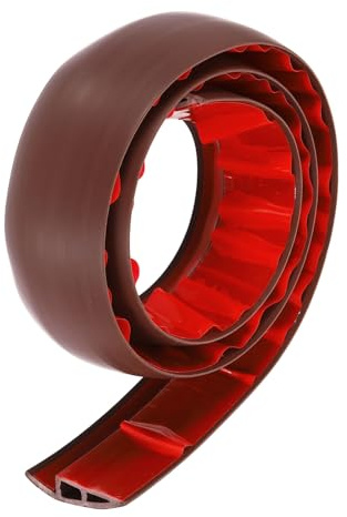 QUARKZMAN 3.28 Pies x 2 Tira De Transición De Piso, Tiras Autoadhesivas Para Cubrir Huecos En Pisos De Vinilo, Borde De Piso De Laminado, Tira Divisora Para Unir Alfombra A Baldosa, Café