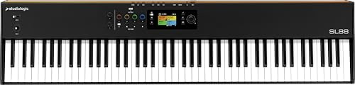 Studiologic SL88 MK2 – 88-Tasten Masterkeyboard mit gewichteter Hammermechanik, MIDI 2.0, Audio Interface, DAW Steuerung, SL Link & Numa Player – Ideal für Studio, Bühne & Komposition