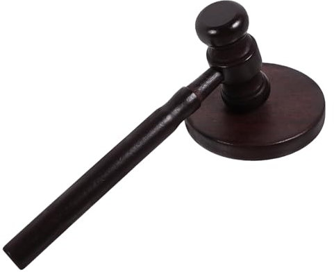 GLEAVI Wooden Hammer Toy Judge Gavel Boys and Girls Gavel for Cosplay Role Play Solid Wood Toy Mallet Hammer