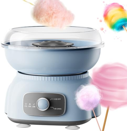 Candy Floss Machine, 500W Cotton Candy Maker with Splash Prevention Bowl, Removable and Washable Design, Ideal for Weddings, Family Gatherings, and Birthday Parties