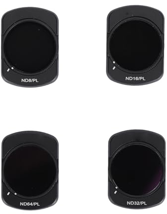 Jectse Magnetic ND PL Filters Set for OSMO POCKET 3, 4 Pack ND8PL / ND16PL / ND32PL / ND64PL Camera Lens Filter Kit, Multi Coated HD Optical Glass & Aviation Aluminum Frame