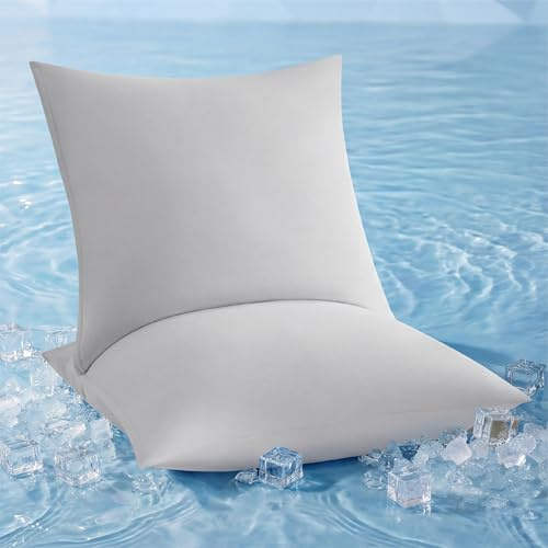 Bedsure kühlender Kissenbezug 2er Pack - 80x80cm, Grau
