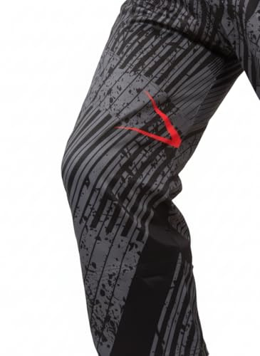 Unbound Sports Inline Hockey Pants – Senior Adult Roller Hockey Pants with Air Mesh Ventilation, Lycra Stretch Thighs & Adjustable Waist Straps (Striker, Large)