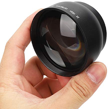 RASTKY Lente d'Ingrandimento Teleobiettivo 52 Mm 2X - Ingrandimento in Lega di Alluminio 52 Mm 2X Lente Aggiuntiva Tutti gli Obiettivi della Fotocamera con Diametro di - Super Distante Ad Alta