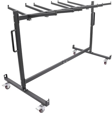 Klappbarer Tisch/Stuhlwagen Klappbarer Stuhlhalter mit 4 Rollen für Schulräume, multifunktionale Vorlesungsräume, Bibliotheksleseräume, Turnhallen, Kongress- und Ausstellungszentren