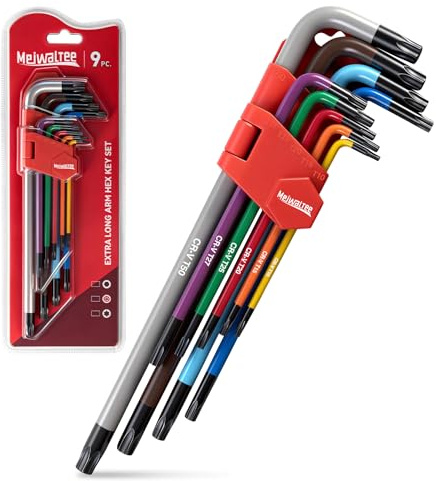 Meiwaltee 9-delar Torx insexnyckel set