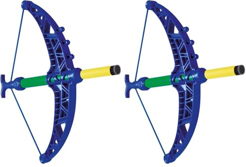 Paul Günther 1552 - Set Arco e frecce Bulls Eye, Arco con 3 dardi in Morbida Schiuma, per Bambini a Partire dai 4 Anni, Incluso Bersaglio da Ritagliare, Circa 26 x 29 cm (Confezione da 2)