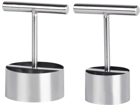 SHINEOFI 2Pcs Stainless Steel Fruit Corer Ergonomic Kitchen Gadgets for Pears and Apples Heavy-duty Core Remover and Pitter Easy to Clean Kitchen Tool