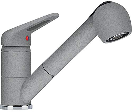 Franke 115.0470.670 Rubinetto ad Alta Pressione con Doccetta Estraibile, Grigio