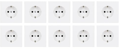 10x JUNG LS1520WW SCHUKO Steckdose Alpinweiß