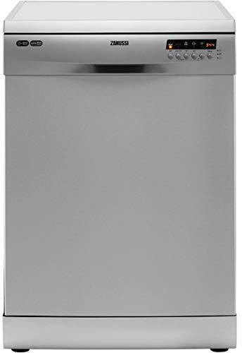 Zanussi ZDF26004XA Freestanding Dishwasher with Airdry Technology, 13 place settings, 5 Programmes, 60 cm, Quick Wash, Foldable Cup Shelves, Stainless Steel [Energy Class F]