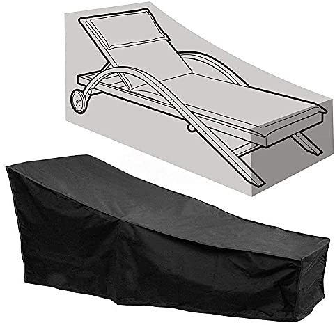 F Fellie Cover Housses de protection pour chaises longues Housse pour chaise étanche pour Housse de protection avec cordon de serrage pour chaises longues Mobilier de jardin 210 x 75 x 80-40cm