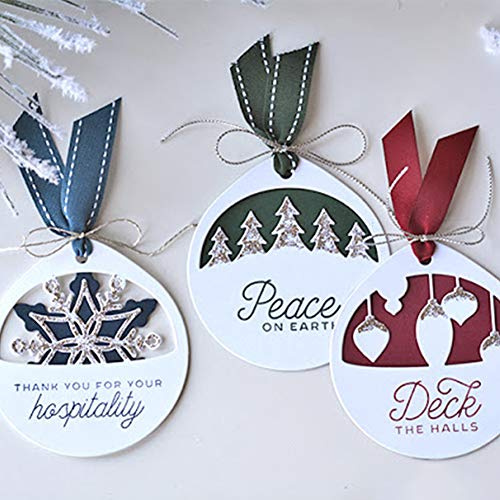 Weihnachten Stanzschablone Stanzbögen Stanzmaschine Stanzformen für Grußkarte Scrapbooking Kartenbasteln Silber