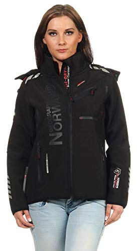 Geographical Norway Rose & Tansy Softshelljacka för kvinnor, funktionell utomhusjacka, ventilerande, vindtät, vattenavvisande, XL