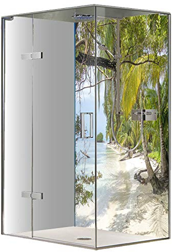 Original FLYERANDPRINT - SHOWER-PLATE, Alu-Dipond, OHNE FUGEN, Fliesenersatz, Duschrückwand, Wunschmaß, Dusche, Bad, Wandverkleidung, Wandverkleidung, DS-17-64 (Einzelplatte, 80 x 200 cm)