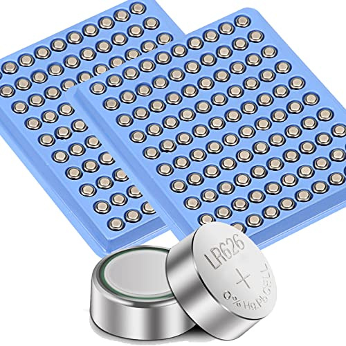 200 Pack AG4 LR66 SR626SW SR626 377 377A 177 Alkaline Button Batteries | 1.5V, Coin Cell, For Watches Calculators Toys