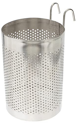 Alipis Cesta De Drenaje De Acero Inoxidable Para Cubiertos y Vajilla, Portacucharas Resistente Al Agua, Diseño Compacto y Estable Para Uso Doméstico